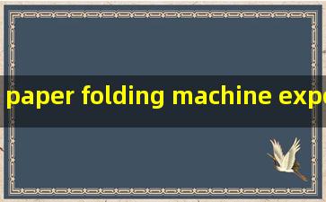 paper folding machine exporter